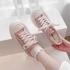 Kawaii White Spring Autumn Sports Shoes FY018