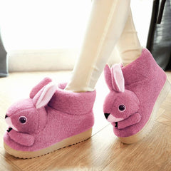 4 Colors Kawaii Animal Fleece Shoes