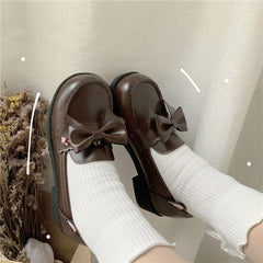Kawha Cat Claw Bowknot Lolita Shoes SS1023
