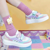 Sweet Lolita Vintage Round Head Thick Bottom Sneakers