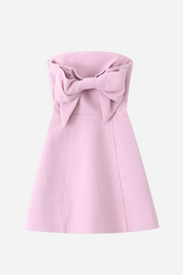 Truda Big Bowknot Tube A-line Mini Dress