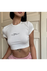 Ästhetisches Crop Top im 90er-Jahre-Stil