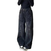 90er Vintage Stitch Wide-Leg Jeans
