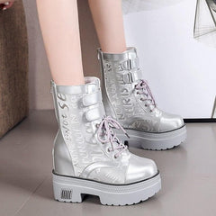 Platform Breathable Chunky Short Boots SS0798