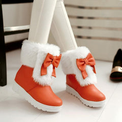 4 Colors Lolita Bowknot Snow Boots