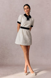 Belinda Rose Embellished Short Sleeve Mini Dress