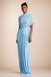 Rosa Asymmetric Draped Maxi Dress