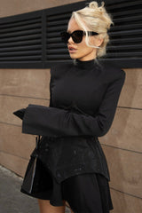 Stella Embellished Long Sleeve Mini Dress