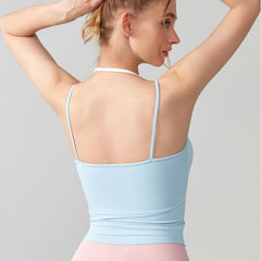 Fake Two Lace Halter Vests