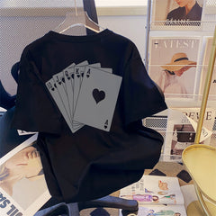 Casual Cotton T-Shirts - O-Neck Short Sleeve