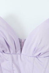 Fay V-Neck Corset Tube Midi Dress