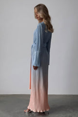 Claire Pleated Gradient Maxi Dress