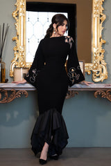 Katharine Hollow Mermaid Maxi Dress