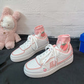Sweet Cute Peach Kawaii Pastel Sneakers