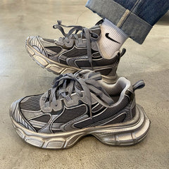 Casual Silver Sneakers