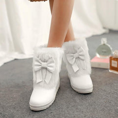 4 Colors Lolita Bowknot Snow Boots