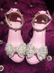 Fairy Crystal Bow High Heel Sandals