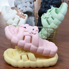 6 Color Soft Bear and Bow Summer Sandals ON885