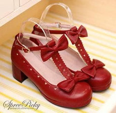 Lolita Knotbow Princess Thick Heel