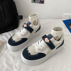 Kawaii Lolita White Spring Sport Shoes