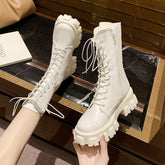 Lace Up Platform Boots YP227