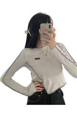 Acubi Asymmetrisches Crop Top