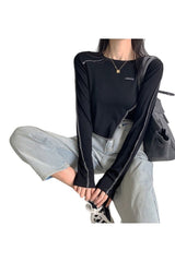 Acubi Asymmetrisches Crop Top