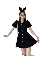 Aesthetic French Style Mini Dress