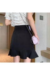 Aesthetic Irregular Pleated Skirt