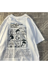 T-Shirt mit ästhetischem Buchstaben-Print