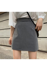 Aesthetic Mini Solid Skirt