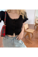 Crop top pastel esthétique