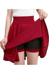 Ästhetischer Plisseerock mit hoher Taille