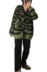 Fall Aesthetic Zebra Cardigan