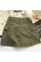 All-match High Waist Denim Skirt