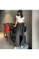 Fall Alt Adjustable High Waist Vintage Jeans