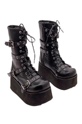 Alt Couture Gothic-Stiefel mit Plateausohle