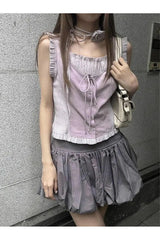 Débardeur élégant à volants Alt