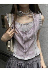 Débardeur élégant à volants Alt