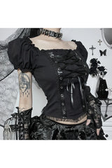 Alt Slim Fit Lace Bandage Women's Top