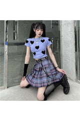 Jupe plissée de style alternatif