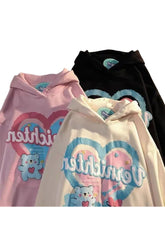 Süßer Hoodie im amerikanischen Herbststil