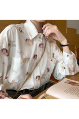 Angel Print Aesthetic Shirt
