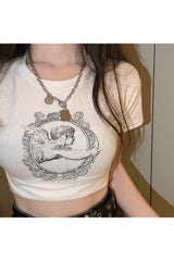 Angelcore Aesthetics Crop Top