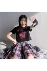 T-Shirt mit Anime-Ästhetik-Print