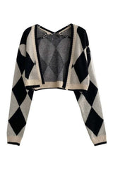 Herbst Argyle Vintage College Cardigan