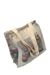 Art Hoe Retro Blumen Einkaufstasche