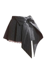 Asymmetrical Bow Tie Mini Skirt