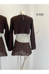 Asymmetrical Layered Knit Set