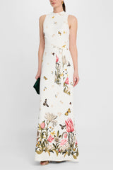 Moira Butterfly Printed Sleeveless Maxi Dress